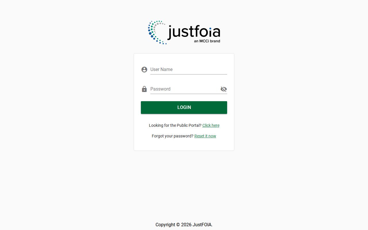 Barrow County warrant search JustFOIA request portal